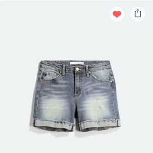 KanCan Distressed Blue Jean Shorts